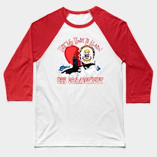 Half My Heart Is Aboard USS Connecticut Baseball T-Shirt